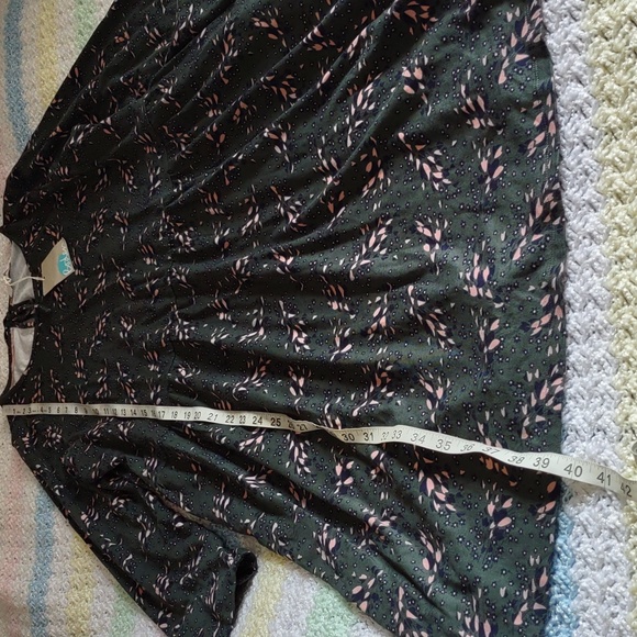 Boden US 14R Posie Jersey Dress Pine Tree Autumn Leaves - Picture 6 of 15